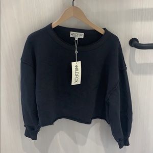 Wildfox Olivia cropped sweatshirt